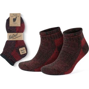 GoWith-2 paar-Alpacawol Wandelsokken voor Dames en Heren-Gevoerde Warme Thermische Merino Mix Kampeer Sokken-Maat 39-42