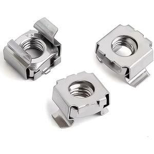 Provento - Roestvrije kooimoeren voor netwerkkasten, rackmontage, 10 stuks