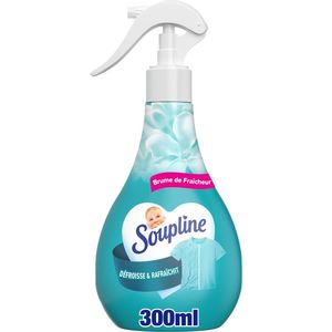 SOUPLINE Anti-Wrinkle Mist Spray – 300 ml | Kreukvrije & Frisruikende Kleding – White Flowers