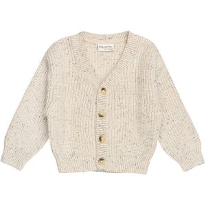 Frogs and Dogs - Sprinkle gebreid vest | Beige - Katoen - Maat 80