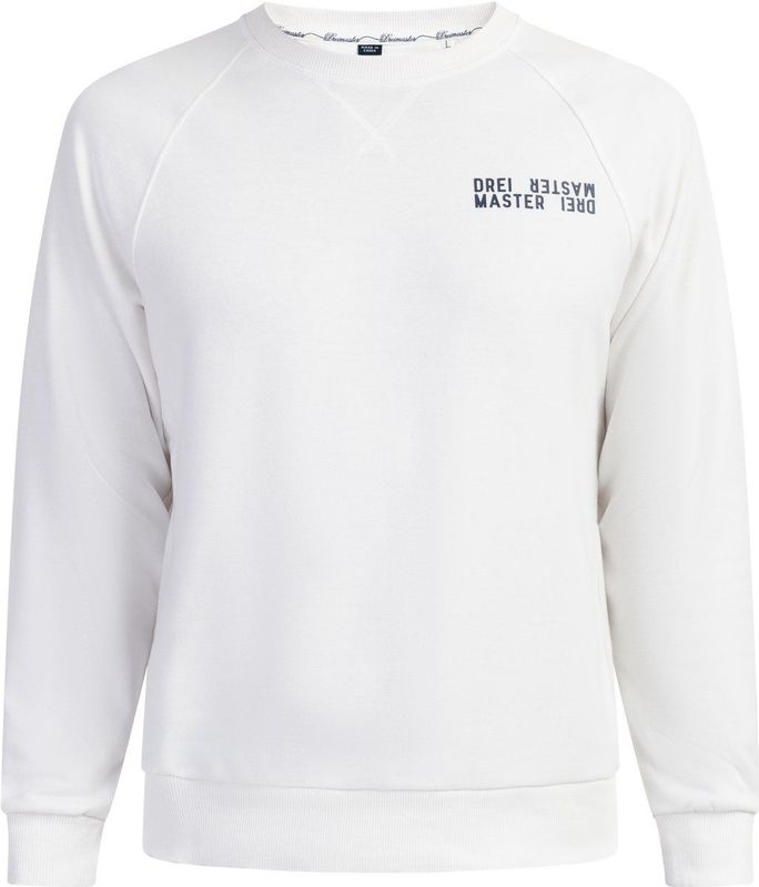 DreiMaster - Bridgeport - Sweatshirt - Wit - Heren