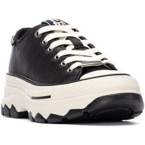 Refresh - 17307901-NEGRO - Trainers - Zwart - Casual - Veters - Hakhoogte 3 tot 5 cm