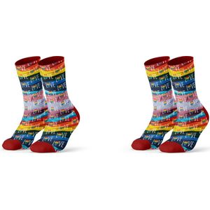 Sock My Feet geschenkdoos sokken heren 43 46 - cadeau voor man - duurzaam - naadloos - LHBTIQ