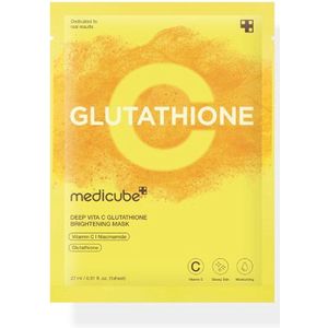 Medicube - Deep Vita C Glutathione Brightening Mask - 2 Stuks