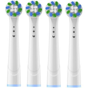 NAXSIR 4 Vervangende Tandenborstelkoppen - Diepe Reiniging, Passend bij Elektrische Tandenborstels (Compatibel met Oral-B Modellen)