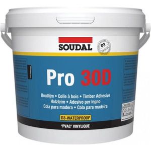 Soudal Pro 30D Houtlijm (Watervast) 5kg -