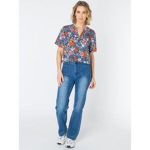 ES&SY Nisa Blouses - Blue/Multi-Colour - maat 42