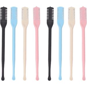 Manual Nose Hair Trimmer for Man and Woman, Portable 8 Piece Nose Hair Knife Ear Eyelet Earspoon with Double Headed Design