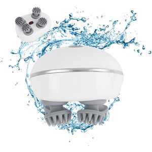 Azomor® Draagbaar elektrisch massageapparaat voor hoofdhuid en lichaam met siliconen koppen