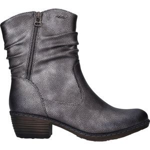 Rieker - Enkellaarsjes - Zilverkleur - Hak