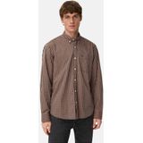 camel active Shirt met lange mouwen Gemaakt van puur katoen - Maat menswear-L - Kaneel