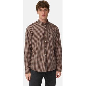 camel active Shirt met lange mouwen Gemaakt van puur katoen - Maat menswear-L - Kaneel