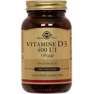 Vitamin D3 Solgar 400 iu (100 Capsules)