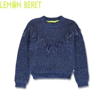 GLITTER PULL MET FRANJES - Lemon Beret - Maat 128 / 134