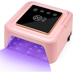Elektrische Nageldroger 108 W UV-led-nagellamp oplaadbaar professioneel voor gelnagels shellac beginners roze