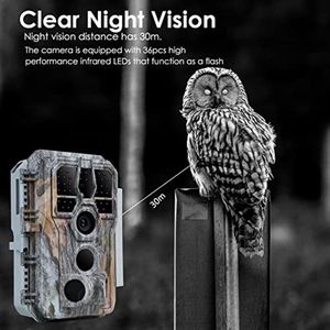 Wildcamera 24MP met Nachtzicht en Bewegingsdetectie - Waterdicht en Groothoek voor Dierobservatie en Veiligheid