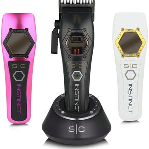 Stylecraft - Instinct Clipper Metal - Professionele Tondeuse - Draadloos - 180 Min Autonomie - 8 Opzetstukken