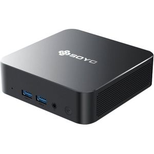 Soyo M4 Pro Mini PC – Intel Alder Lake N150 – 16GB DDR4 – 512GB PCIe M.2 SSD – Windows 11 Pro – WiFi 6 & Bluetooth 5.2 – Ultra Compacte Desktop Computer