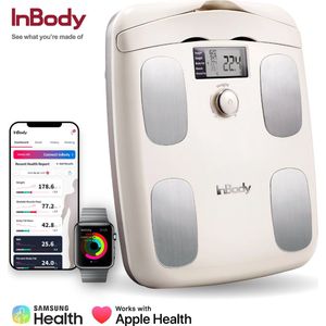 InBody Dial H20N - smart weegschaal met vet/spier meting - lichaamsanalyse - Bluetooth & app (Oatmeal Beige)