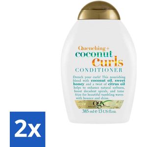 OGX - Coconut Curls - Conditioner - Krulverzorging - Voedend - 385 ml - Voordeelverpakking - 2 stuks