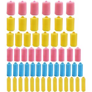 LATRAT 56 stuks spons-krultang, schuimrubberen krulspelden, flexibele haarstyling-kapsels voor dames en kinderen, spons-haarstylingrollen, haarkrullen