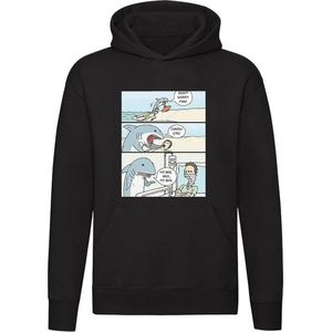 Reanimatie door haai gaat mis Hoodie - Ziekenhuis - Zon - Zee - Strand - Unisex Trui