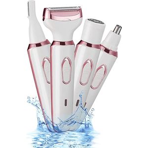 4 in 1 Ladyshave - Draadloos - Ladyshaves Voor Vrouwen - Spoelbaar - Wit