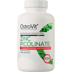 Supplements Zinc Picolinate - Supplementen Zinkpicolinaat - 200 Tabletten - OstroVit