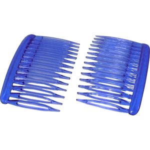 Haarkam-Zijkam transparant paars grof klein