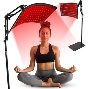Infraroodlamp - Infraroodtherapie - Spieren & Gewrichten - Red light therapy - Rood licht therapie zonder warmte - Lichttherapie - Hoogte verstelbaar - Timer
