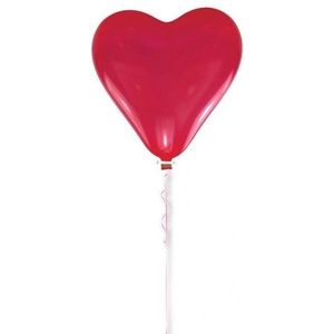 Grote rode hartjes ballon 60 cm - Valentijnsdag/bruiloft decoratie feestartikelen