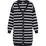 DreiMaster - Maritim - Cardigan - V-hals - Lange Mouwen - Gestreept