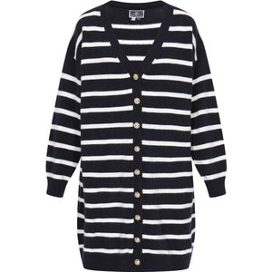 DreiMaster - Maritim - Cardigan - V-hals - Lange Mouwen - Gestreept