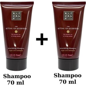 Rituals - Ayurveda - 2X Travel Size Shampoo a 70 ml = 140 ml + Gift bag