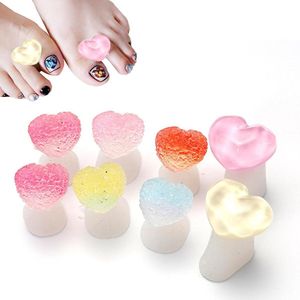 Thelau - Teenspreider voor nagellak en pedicure - Set van 8 stuks vingerscheiders voor manicure en nail art - Doe-het-zelf pedicure gereedschap met nagellak