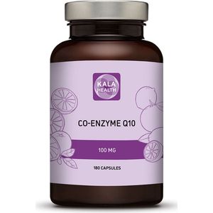 Co-enzym Q10 100mg - 180 Capsules - Krachtig antioxidant en energiebooster - Kala Health