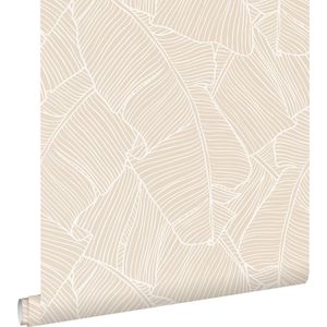 ESTAhome behang bladeren beige - 0.53 x 10.05 m - 130931