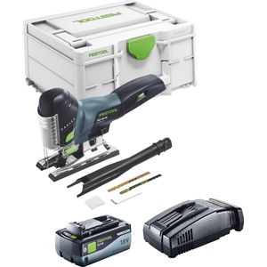 Festool CARVEX PSC 420 EB-Basic accu-pendeldecoupeerzaag 18 V 120 mm borstelloos + 1x accu 8.0 Ah + snellader + Systainer