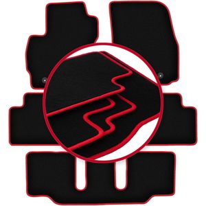 CARLUX-RED automatten voor: Mazda 5 I 7-zitter (2005-2010)