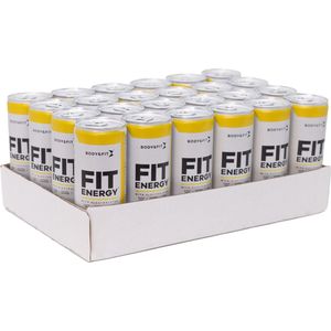 Body & Fit FIT Energy Drink - Tropical - 24 Blikken - Hypotone Sportdrank met Elektrolyten en BCAA - 6000 ml