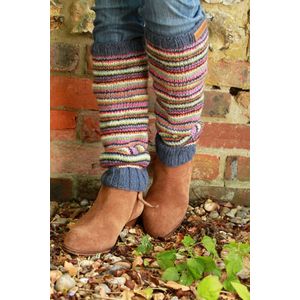 Pachamama - Wollen beenwarmers met ingebreide patronen - Denver- Fair trade - 100% wol