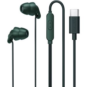 DrPhone SilencePro - Comfortabele USB-C - In-Ear Oordoppen met Passieve Ruisonderdrukking en Kristalhelder Geluid – Groen