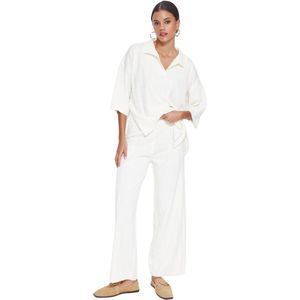 Trendyol Indigo Basic Corduroy Onder- En Topset Twoss23Au00029