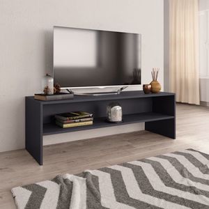 vidaXL Tv-meubel Vintage - Grijs Bewerkt Hout - 120 x 40 x 40 cm - Trendy Design