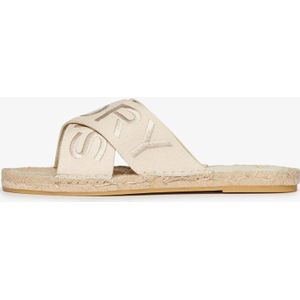 Superdry - Cross Strap Sandalen - Espadrilles - Zwart - Katoen/Polyester