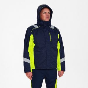 Engel - Cargo - Winterjack - Blue Ink / Hi-vis Yellow