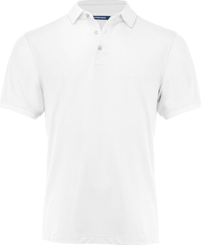 Cutter & Buck Virtue Eco Polo Solid Heren 354434 - Wit - 4XL