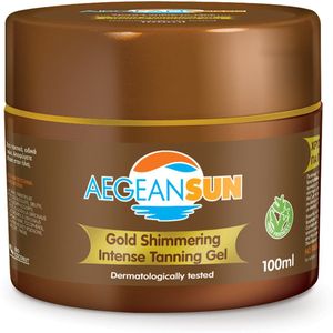 Intense Tanning Gel - Goudkleurig - 100ml - Waterproof - Met Wortelolie en Kokosolie