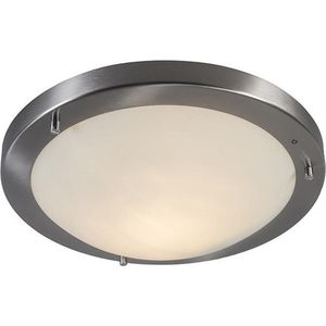 QAZQA yuma - Design Plafondlamp voor buiten - 1 lichts - Ø 310 mm - Staal - Woonkamer | Slaapkamer | Keuken