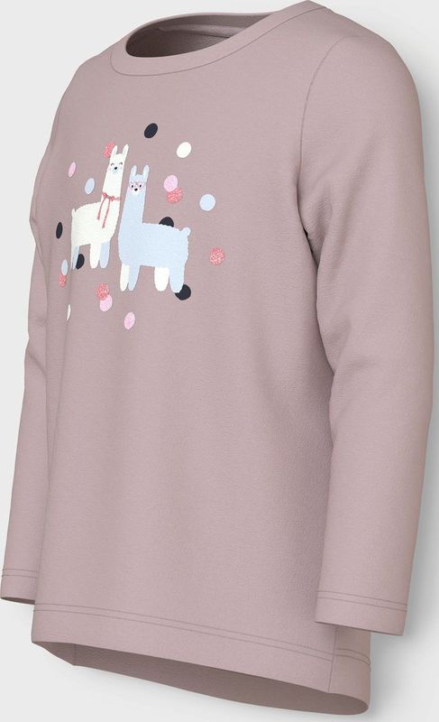 Top - Glitterprint - Jersey - Lange Mouwen - O-hals - Kind